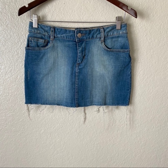 Zadig & Voltaire denim cutoff mini skirt sz small - Picture 9 of 13